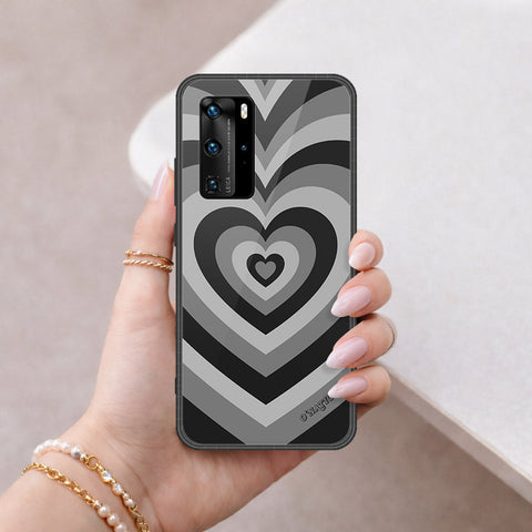 Huawei P40 Pro Cover - O'Nation Heartbeat Series - HQ Ultra Shine Premium Infinity Glass Soft Silicon Borders Case