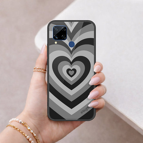 Realme C15 Cover - O'Nation Heartbeat Series - HQ Ultra Shine Premium Infinity Glass Soft Silicon Borders Case
