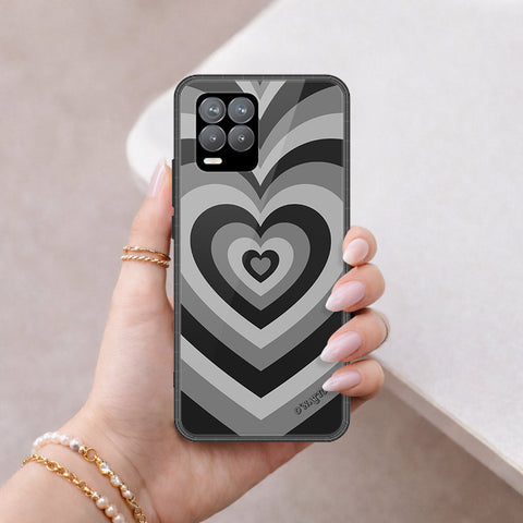 Realme 8 Cover - O'Nation Heartbeat Series - HQ Ultra Shine Premium Infinity Glass Soft Silicon Borders Case