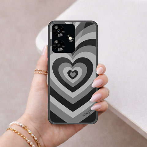 Infinix Hot 30 Cover - O'Nation Heartbeat Series - HQ Ultra Shine Premium Infinity Glass Soft Silicon Borders Case