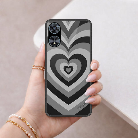 Oppo A58 4G Cover - O'Nation Heartbeat Series - HQ Ultra Shine Premium Infinity Glass Soft Silicon Borders Case