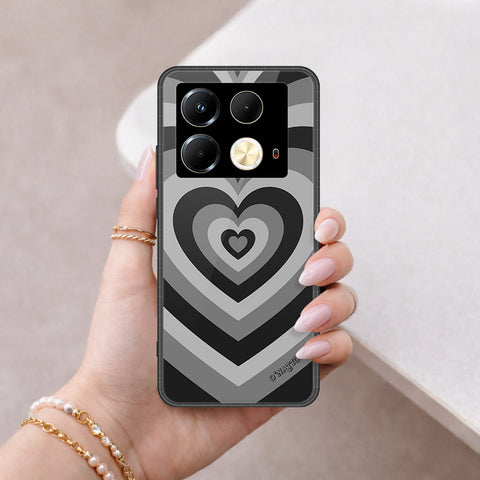 Infinix Note 40S Cover - O'Nation Heartbeat Series - HQ Ultra Shine Premium Infinity Glass Soft Silicon Borders Case