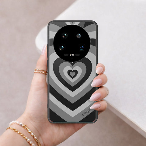 Xiaomi 14 Ultra Cover - O'Nation Heartbeat Series - HQ Ultra Shine Premium Infinity Glass Soft Silicon Borders Case