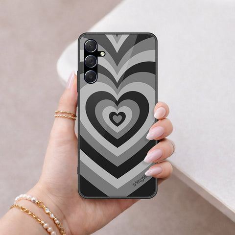 Samsung Galaxy M54 Cover - O'Nation Heartbeat Series - HQ Ultra Shine Premium Infinity Glass Soft Silicon Borders Case