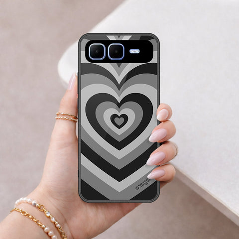 Infinix Smart 10 Plus Cover - O'Nation Heartbeat Series - HQ Ultra Shine Premium Infinity Glass Soft Silicon Borders Case