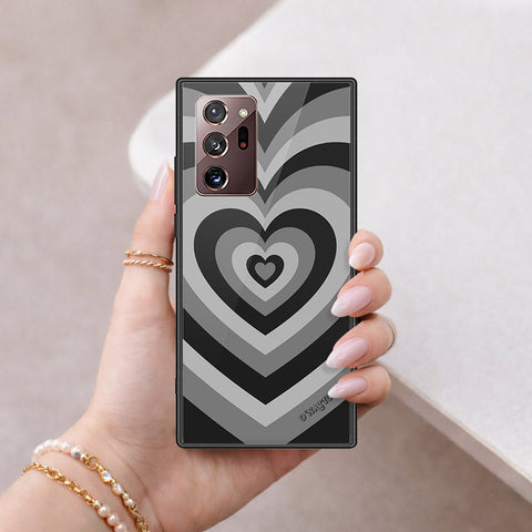 Samsung Galaxy Note 20 Ultra Cover - O'Nation Heartbeat Series - HQ Ultra Shine Premium Infinity Glass Soft Silicon Borders Case