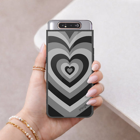 Samsung Galaxy A80 Cover - O'Nation Heartbeat Series - HQ Ultra Shine Premium Infinity Glass Soft Silicon Borders Case