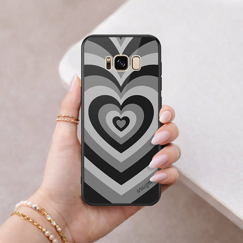 Samsung Galaxy S8 Cover - O'Nation Heartbeat Series - HQ Ultra Shine Premium Infinity Glass Soft Silicon Borders Case