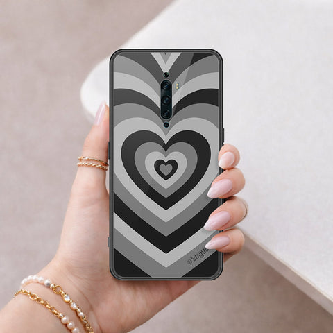 Oppo Reno 2F Cover - O'Nation Heartbeat Series - HQ Ultra Shine Premium Infinity Glass Soft Silicon Borders Case
