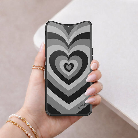 Oppo Find X Cover - O'Nation Heartbeat Series - HQ Ultra Shine Premium Infinity Glass Soft Silicon Borders Case