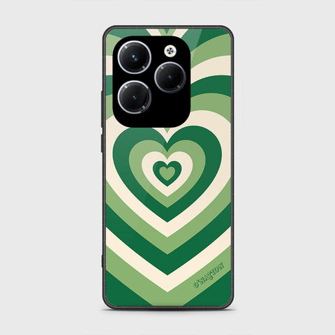 Infinix Hot 40 Pro Cover- O'Nation Heartbeat Series - HQ Ultra Shine Premium Infinity Glass Soft Silicon Borders Case