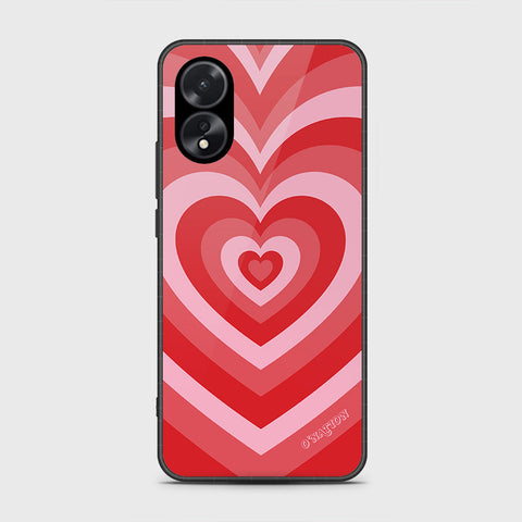 Oppo A18 Cover- O'Nation Heartbeat Series - HQ Ultra Shine Premium Infinity Glass Soft Silicon Borders Case