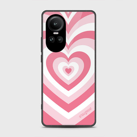 Oppo Reno 10 Pro Cover- O'Nation Heartbeat Series - HQ Ultra Shine Premium Infinity Glass Soft Silicon Borders Case