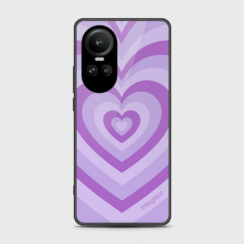 Oppo Reno 10 Pro Cover- O'Nation Heartbeat Series - HQ Ultra Shine Premium Infinity Glass Soft Silicon Borders Case