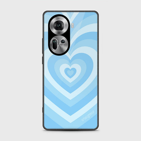 Oppo Reno 11 5G Cover- O'Nation Heartbeat Series - HQ Ultra Shine Premium Infinity Glass Soft Silicon Borders Case