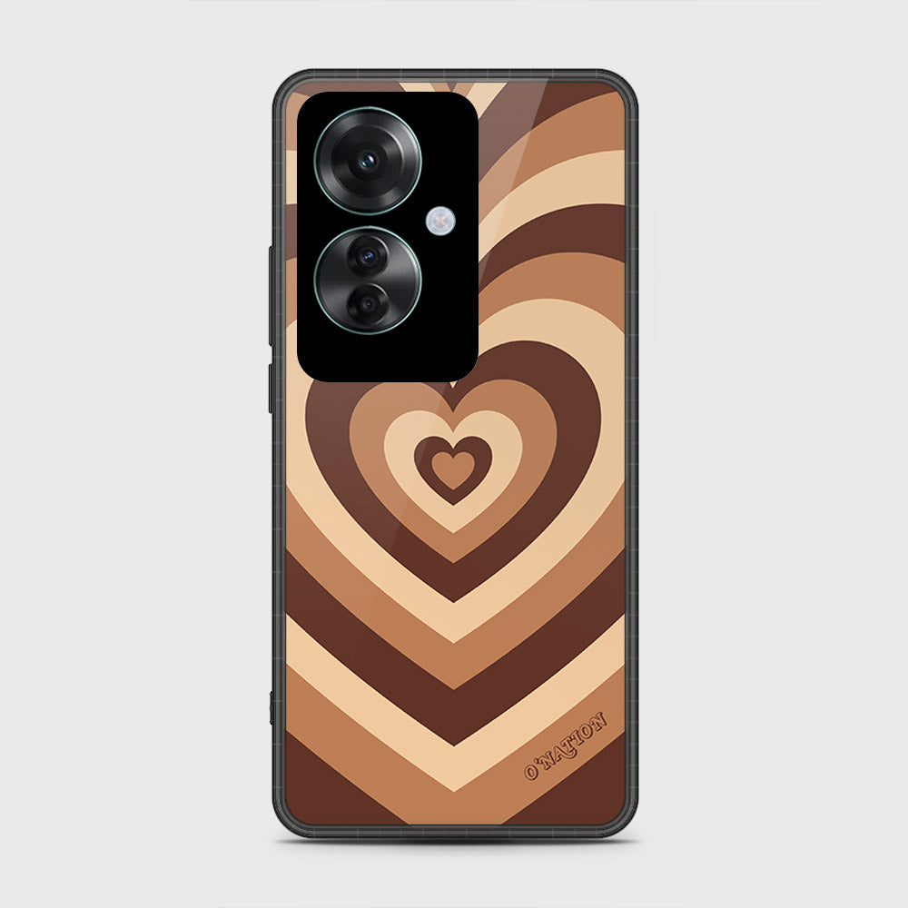 Oppo Reno 11F 5G Cover- O'Nation Heartbeat Series - HQ Ultra Shine Premium Infinity Glass Soft Silicon Borders Case