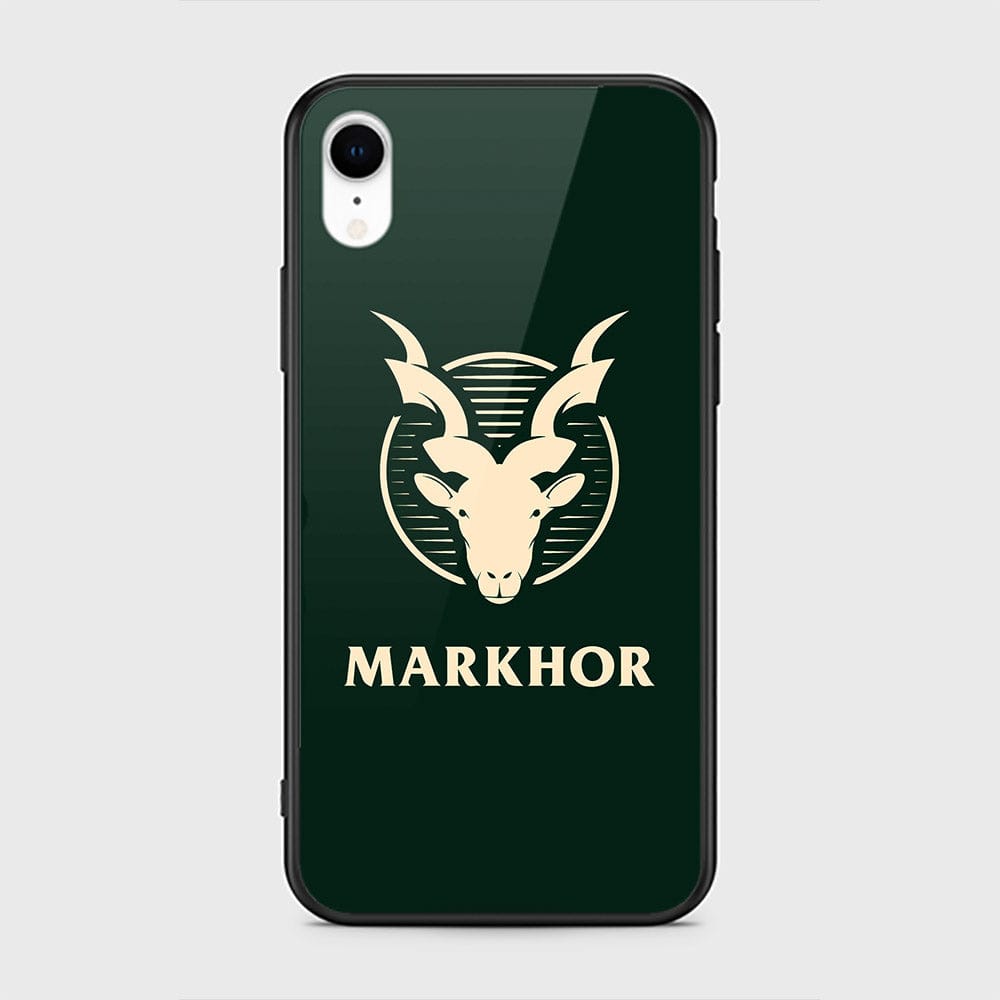 iPhone XR Cover - Markhor Series - D7 - HQ Ultra Shine Premium Infinity Glass Soft Silicon Borders Case ( Fast Delivery )
