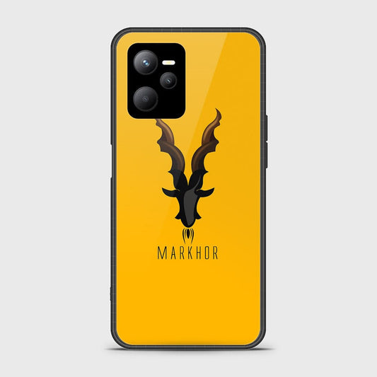 Realme C35 Cover - Markhor Series - D34 - HQ Ultra Shine Premium Infinity Glass Soft Silicon Borders Case ( Fast Delivery )