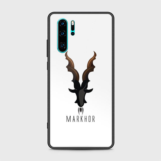 Huawei P30 Pro Cover - Design 58 - Markhor Series - HQ Ultra Shine Premium Infinity Glass Soft Silicon Borders Case (Fast Delivery)