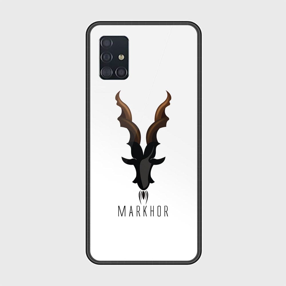 Samsung Galaxy A51 Cover - Markhor Series - D37 - HQ Ultra Shine Premium Infinity Glass Soft Silicon Borders Case ( Fast Delivery )