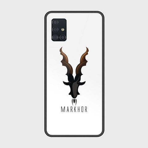 Samsung Galaxy A51 Cover - Markhor Series - D37 - HQ Ultra Shine Premium Infinity Glass Soft Silicon Borders Case ( Fast Delivery )