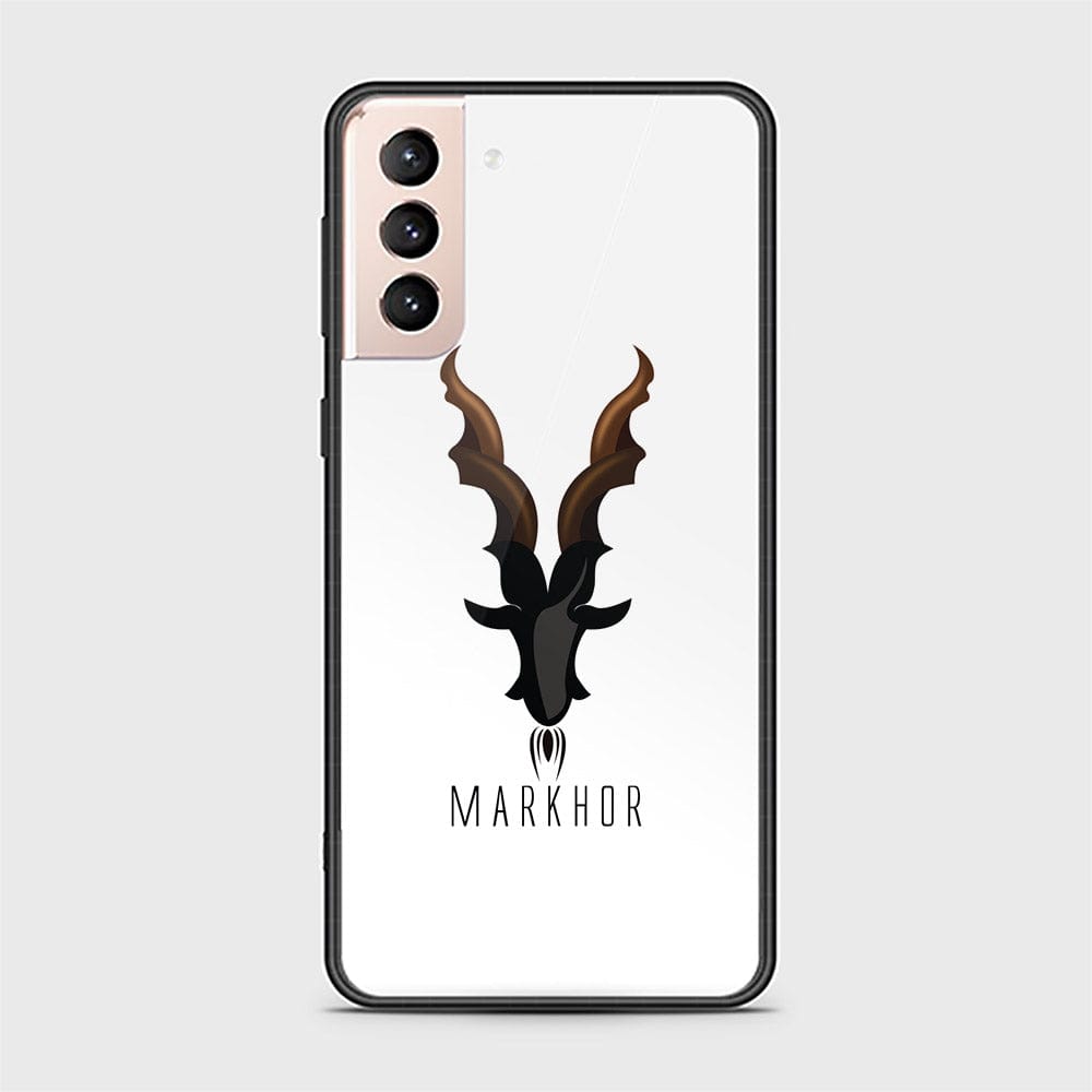 Samsung Galaxy S21 Plus 5G Cover - Markhor Series - HQ Ultra Shine Premium Infinity Glass Soft Silicon Borders Case (Fast Delivery)