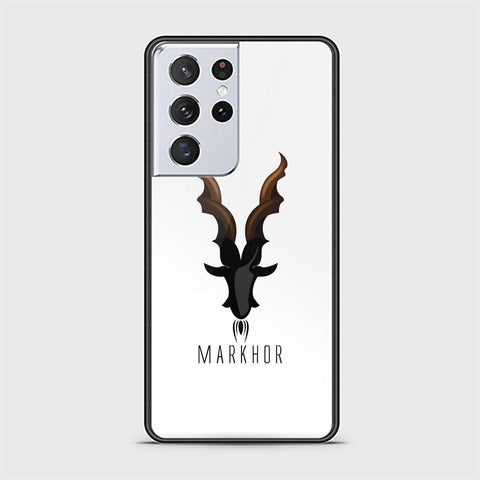 Samsung Galaxy S21 Ultra 5G Cover - Markhor Series - HQ Ultra Shine Premium Infinity Glass Soft Silicon Borders Case (Fast Delivery)