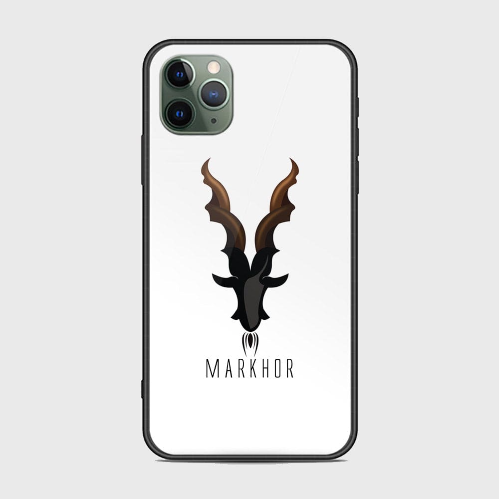 iPhone 11 Pro Max Cover - Markhor Series - D26 -HQ Ultra Shine Premium Infinity Glass Soft Silicon Borders Case ( Fast Delivery )