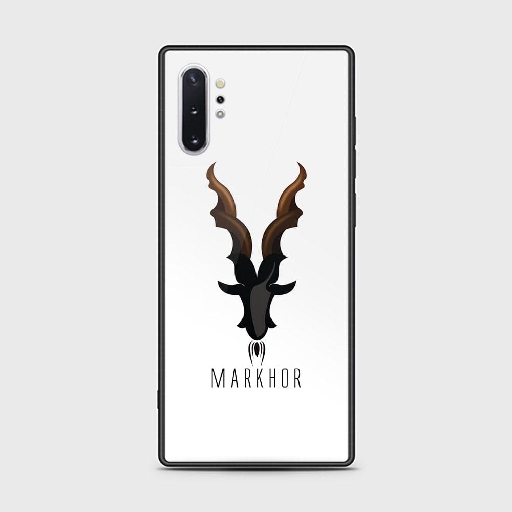 Samsung Galaxy Note 10 Plus Cover - Markhor Series - HQ Ultra Shine Premium Infinity Glass Soft Silicon Borders Case (Fast Delivery)