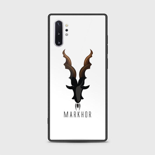 Samsung Galaxy Note 10 Plus Cover - Markhor Series - HQ Ultra Shine Premium Infinity Glass Soft Silicon Borders Case (Fast Delivery)