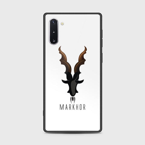 Samsung Galaxy Note 10 Cover - Markhor Series - D1 - HQ Ultra Shine Premium Infinity Glass Soft Silicon Borders Case ( Fast Delivery )