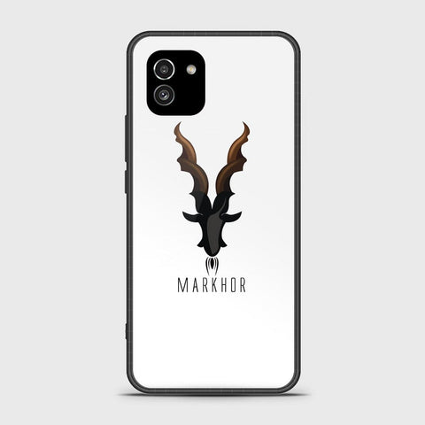 Samsung Galaxy A03 Cover - Markhor Series - D30 - HQ Ultra Shine Premium Infinity Glass Soft Silicon Borders Case ( Fast Delivery )