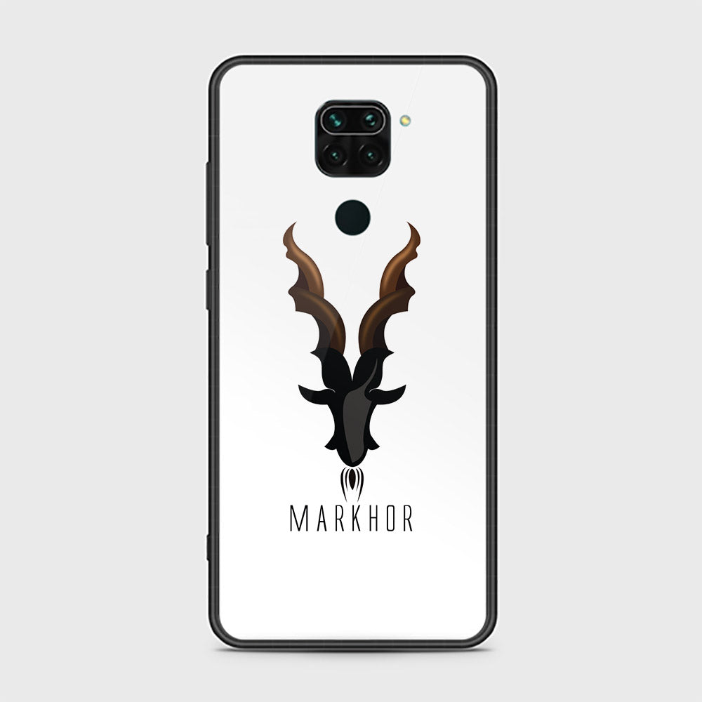 Xiaomi Redmi Note 9 Cover - Markhor Series - D265 - HQ Ultra Shine Premium Infinity Glass Soft Silicon Borders Case ( Fast Delivery )
