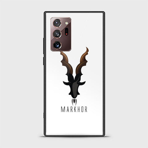 Samsung Galaxy Note 20 Ultra Cover - Markhor Series - D4 - HQ Ultra Shine Premium Infinity Glass Soft Silicon Borders Case ( Fast Delivery )