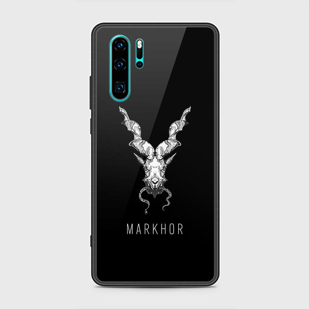 Huawei P30 Pro Cover - Markhor Series - D366 - HQ Ultra Shine Premium Infinity Glass Soft Silicon Borders Case ( Fast Delivery )