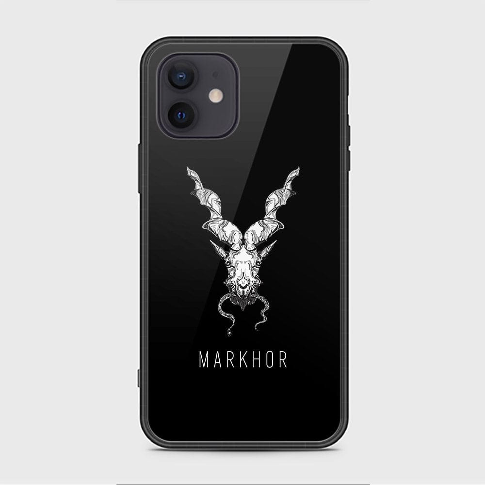 iPhone 12 Cover - Markhor Series - D79 - HQ Ultra Shine Premium Infinity Glass Soft Silicon Borders Case ( Fast Delivery )