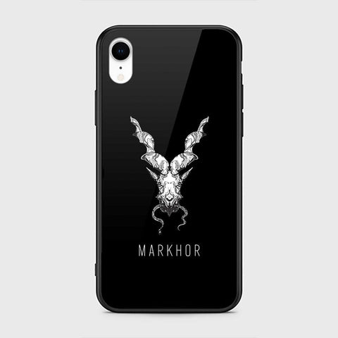 iPhone XR Cover - Markhor Series - D19 - HQ Ultra Shine Premium Infinity Glass Soft Silicon Borders Case ( Fast Delivery )