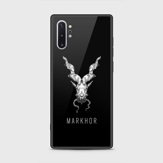 Samsung Galaxy Note 10 Plus Cover - Markhor Series - D33 - HQ Ultra Shine Premium Infinity Glass Soft Silicon Borders Case ( Fast Delivery )