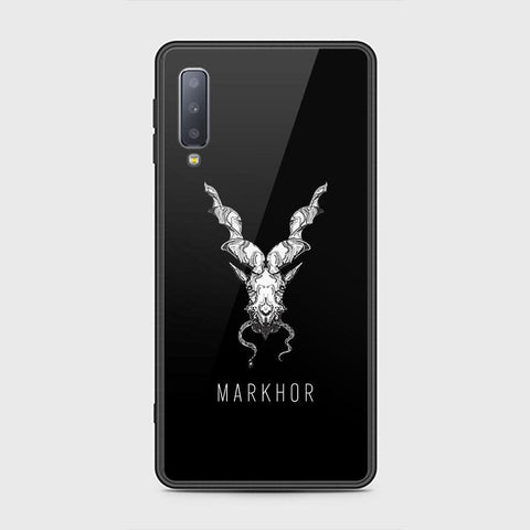 Samsung Galaxy A7 2018 Cover - Markhor Series - D21 - HQ Ultra Shine Premium Infinity Glass Soft Silicon Borders Case ( Fast Delivery )
