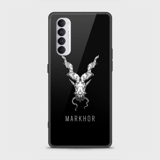 Oppo Reno 4 Pro Cover - Markhor Series - D44 - HQ Ultra Shine Premium Infinity Glass Soft Silicon Borders Case ( Fast Delivery )