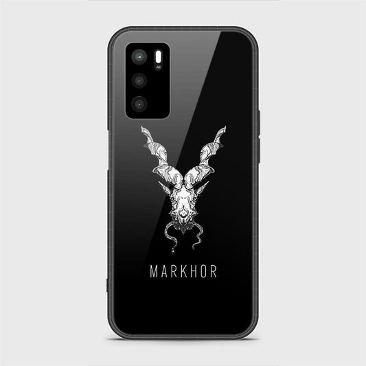 Oppo A55 5G Cover - Design 463 Markhor Series - HQ Ultra Shine Premium Infinity Glass Soft Silicon Borders Case (Fast Delivery)