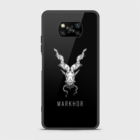 Xiaomi Poco X3 Cover - Markhor Series - D10 - HQ Ultra Shine Premium Infinity Glass Soft Silicon Borders Case ( Fast Delivery )