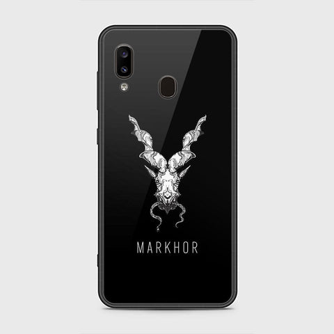 Samsung Galaxy A20 Cover - Markhor Series - HQ Ultra Shine Premium Infinity Glass Soft Silicon Borders Case (Fast Delivery)