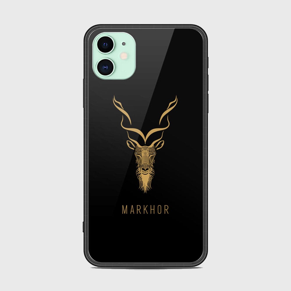 iPhone 11 Cover - Markhor Series - D2 - HQ Ultra Shine Premium Infinity Glass Soft Silicon Borders Case ( Fast Delivery )