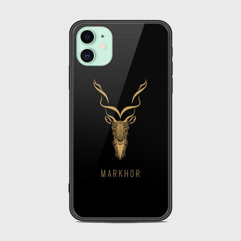 iPhone 11 Cover - Markhor Series - D2 - HQ Ultra Shine Premium Infinity Glass Soft Silicon Borders Case ( Fast Delivery )