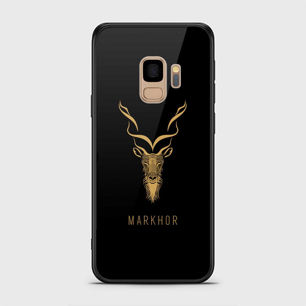 Samsung Galaxy S9 Cover - Markhor Series - ( D20 ) HQ Ultra Shine Premium Infinity Glass Soft Silicon Borders Case ( Fast Delivery )