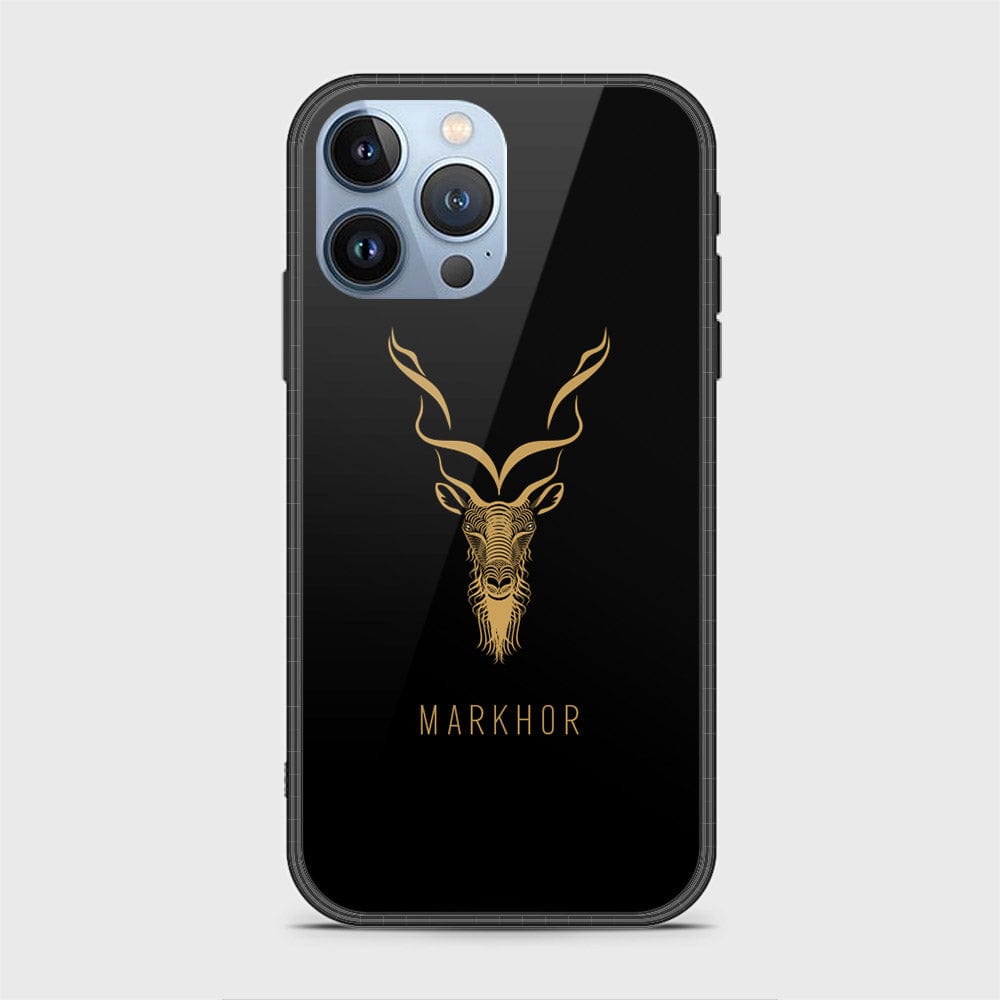 iPhone 13 Pro Max Cover - Markhor Series - D10 - HQ Ultra Shine Premium Infinity Glass Soft Silicon Borders Case ( Fast Delivery )