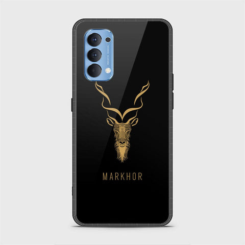 Oppo Reno 4 Cover - Markhor Series - HQ Ultra Shine Premium Infinity Glass Soft Silicon Borders Case (Fast Delivery)
