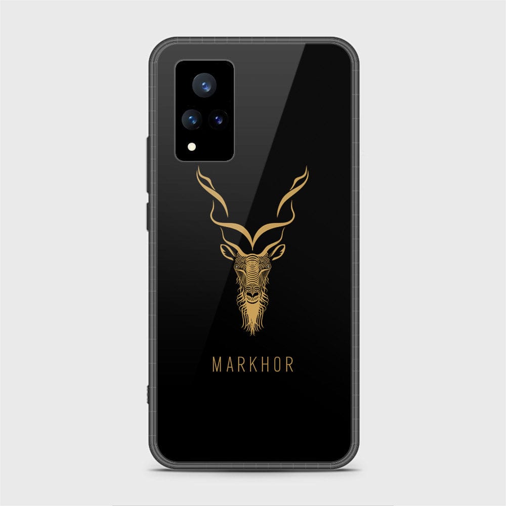 Vivo V21 Cover - Markhor Series - HQ Ultra Shine Premium Infinity Glass Soft Silicon Borders Case (Fast Delivery)