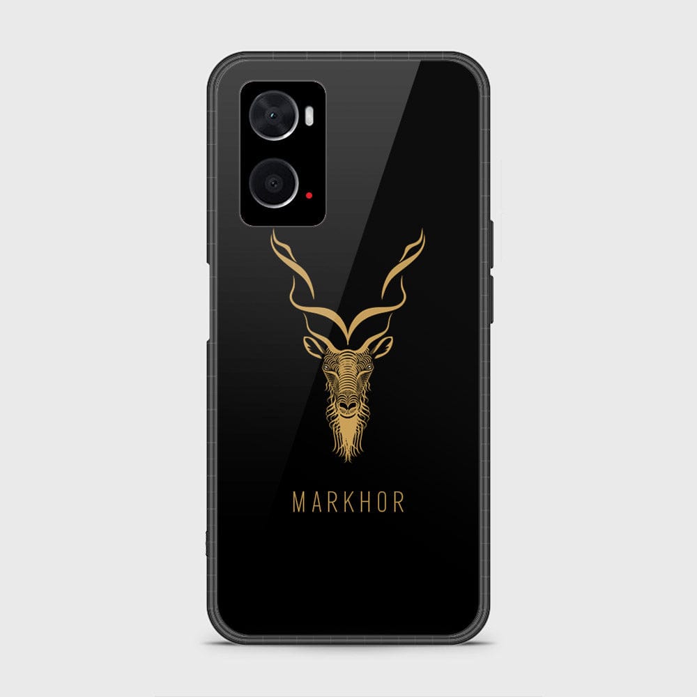 Oppo A76 Cover - Markhor Series - D22 - HQ Ultra Shine Premium Infinity Glass Soft Silicon Borders Case ( Fast Delivery )